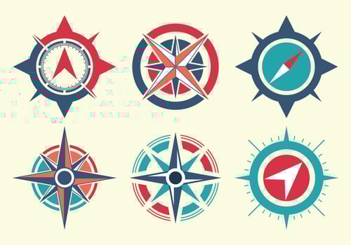 Compass Vector Set