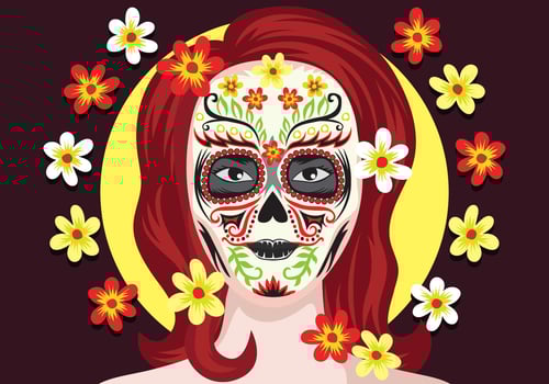 Day Of The Dead Illustration vector