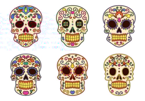 Day Of The Dead Vector Collection