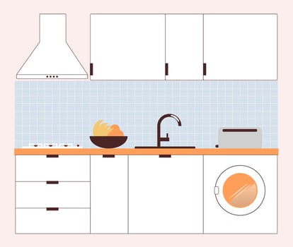 Minimal Modern Kitchen vector