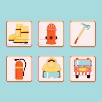 Fireman Objects vector