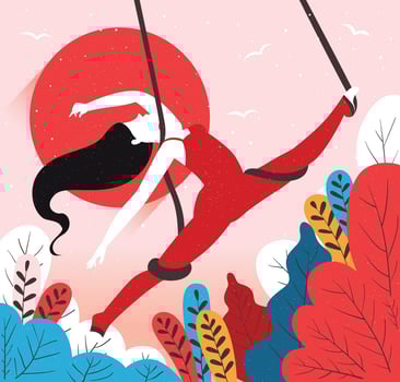 Trapeze Artist Vector
