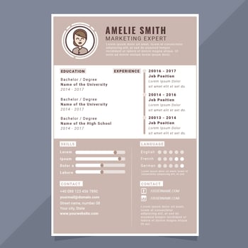 Vector Resume Template