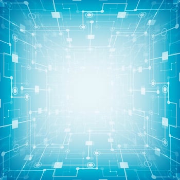 Abstract futuristic circuit board, hi-tech computer digital tech vector