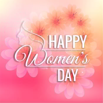Beautiful Women's Day card background vector