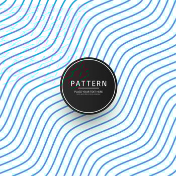 Seamless monochrome waving pattern background vector