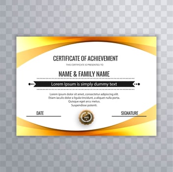 Certificate Premium template awards diploma background vector