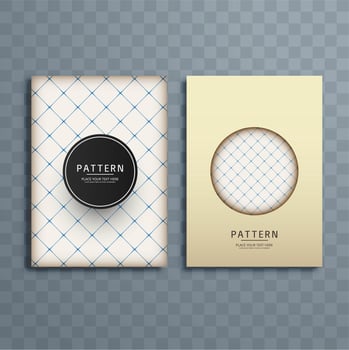 Abstract pattern brochure design illustration vector