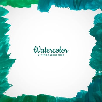 Abstract colorful watercolor frame with soft edges background vector