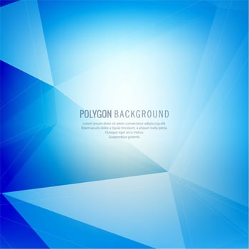 Abstract blue polygon design vector