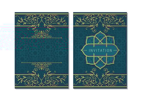 Greeting Card or Invitation Islamic Style vector