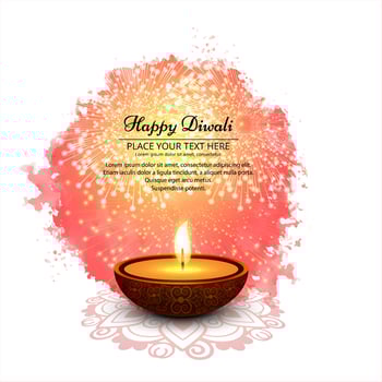 Modern elegant diwali design vector