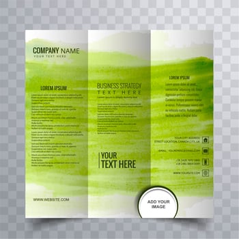 modern trifold brochure design vector