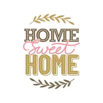 Home Sweet Home Lettering vector