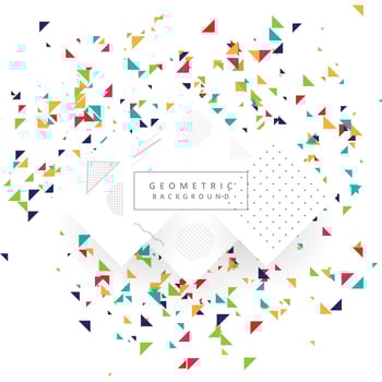 Abstract colorful geometric template background vector