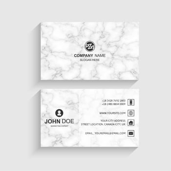 Business card template design vector