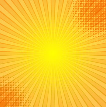 Abstract comic rays background vector