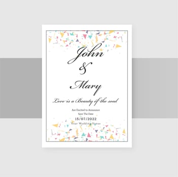Set of  wedding invitation card background vector