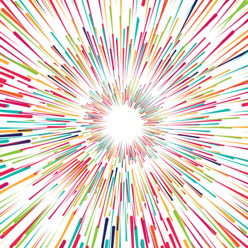 Beautiful colorful rays vector background