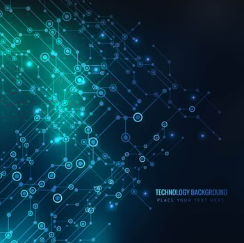 Modern technology background vector