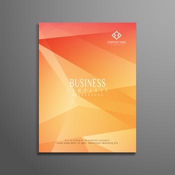 Abstract business flyer template design vector