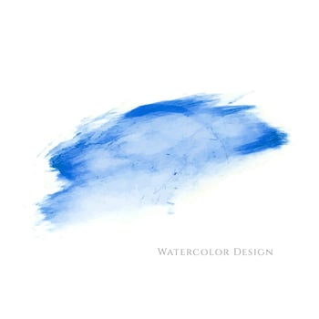 Abstract blue watercolor design background vector