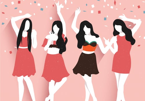 Parties And Gatherings with Friends vector