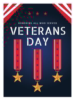 Veterans Day Poster vector