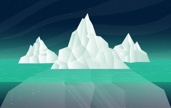 Vector Iceberg Illustration