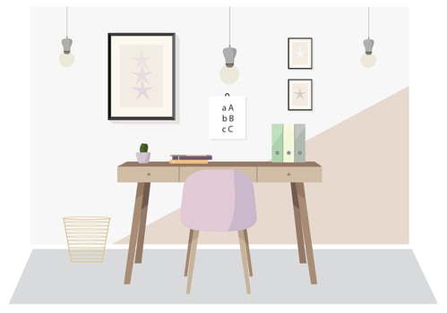 Vector Designer's Desktop Illustration