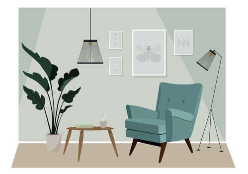 Vector Modern Interior Illustration