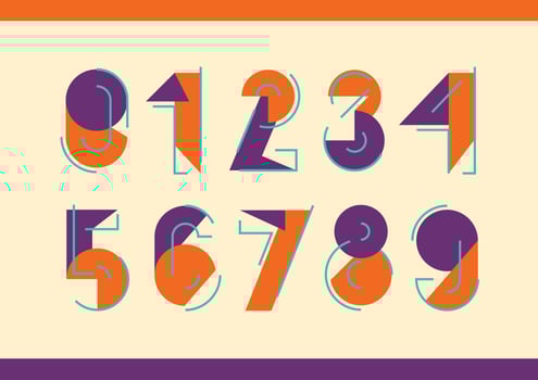 Numerals vector