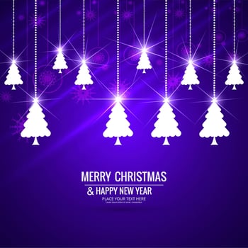 Merry Christmas greeting card colorful background vector