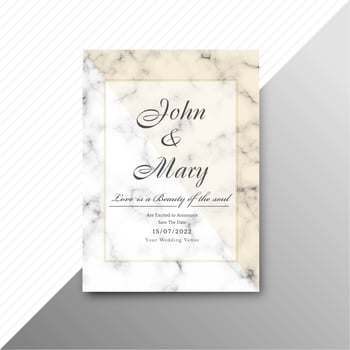 Modern wedding invitation card background vector