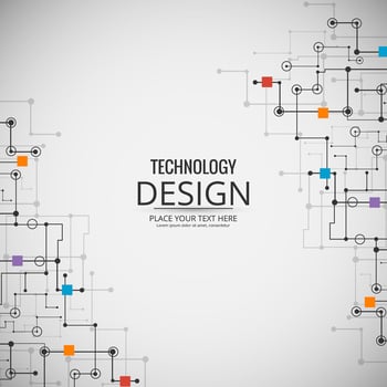 Abstract technology background design illustration vector