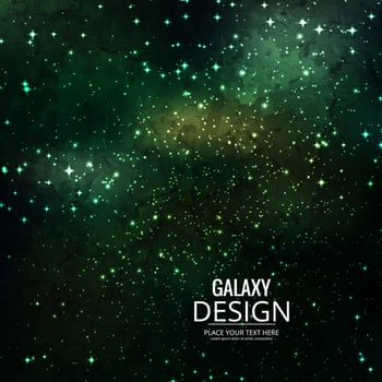 Space Galaxy Background with nebula, stardust and bright shining vector