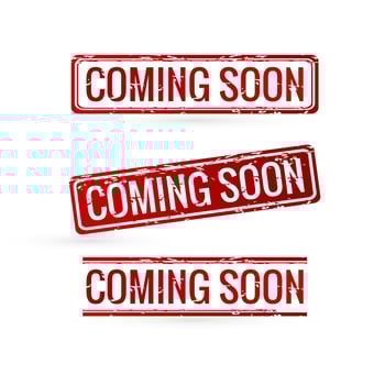 Abstract coming soon design vector