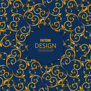 Abstract decorative floral seamless pattern design vector