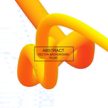 Abstract 3d fluid curved line vector