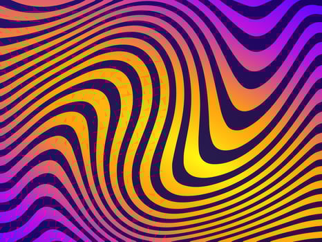 Colorful Wavy Lines Vector Background