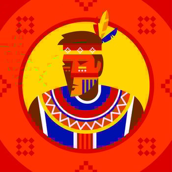 Indigenous People Character vector