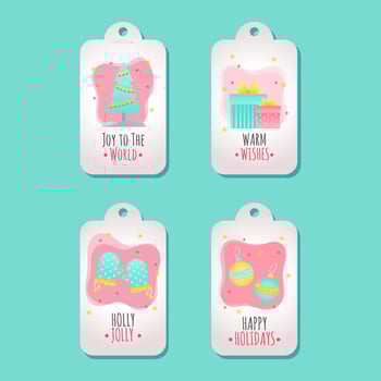 Holiday Gift Tag Vector