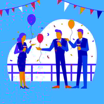 Office Parties And Gatherings vector