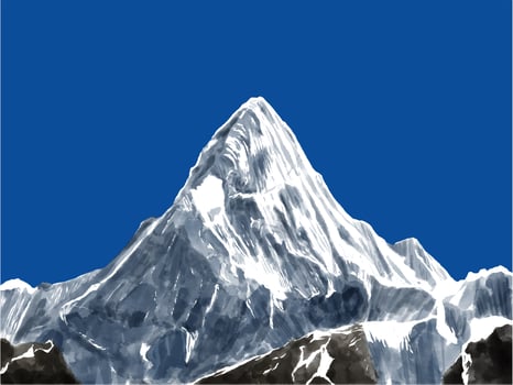 Mountain Landscape First Person vector