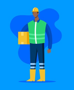 Factory Worker Illustration vector