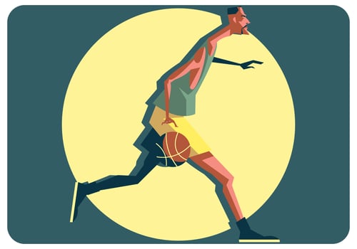 Basketball Player Vector
