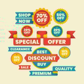 Sale banner vector