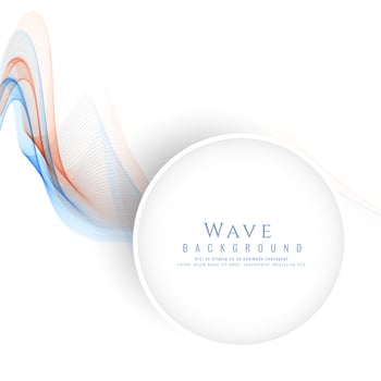 Abstract elegant wave stylish background vector