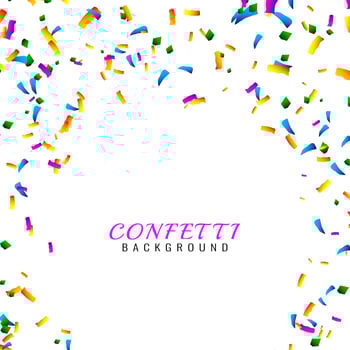 Abstract colorful confetti background vector
