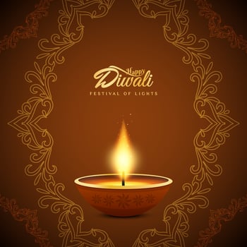 Abstract Happy Diwali Indian festival background design vector
